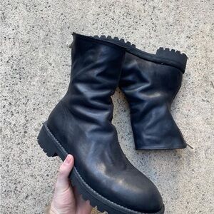 Guidi Black Leather Men's Boots Size 10